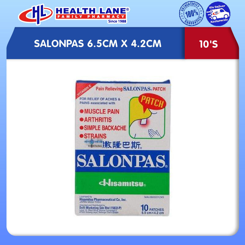 SALONPAS 6.5CMx4.2CM (10'S)